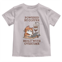 Funny Cat Drinking Coffee Toddler T Shirt I Dont Care What Day It Is Its Early I Want Coffee - Wonder Print Shop