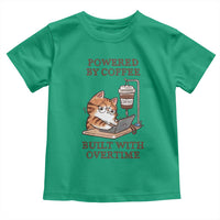 Funny Cat Drinking Coffee Toddler T Shirt I Dont Care What Day It Is Its Early I Want Coffee - Wonder Print Shop