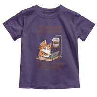 Funny Cat Drinking Coffee Toddler T Shirt I Dont Care What Day It Is Its Early I Want Coffee - Wonder Print Shop