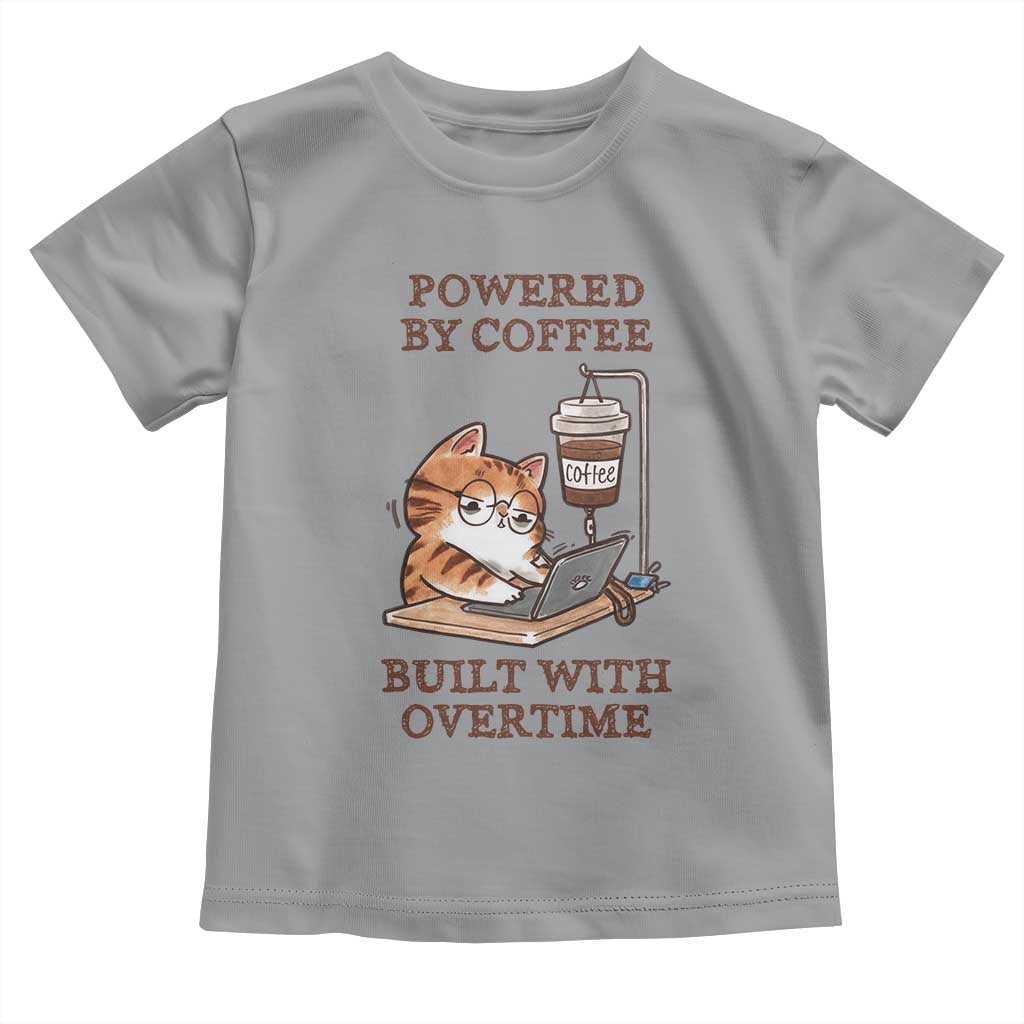 Funny Cat Drinking Coffee Toddler T Shirt I Dont Care What Day It Is Its Early I Want Coffee - Wonder Print Shop