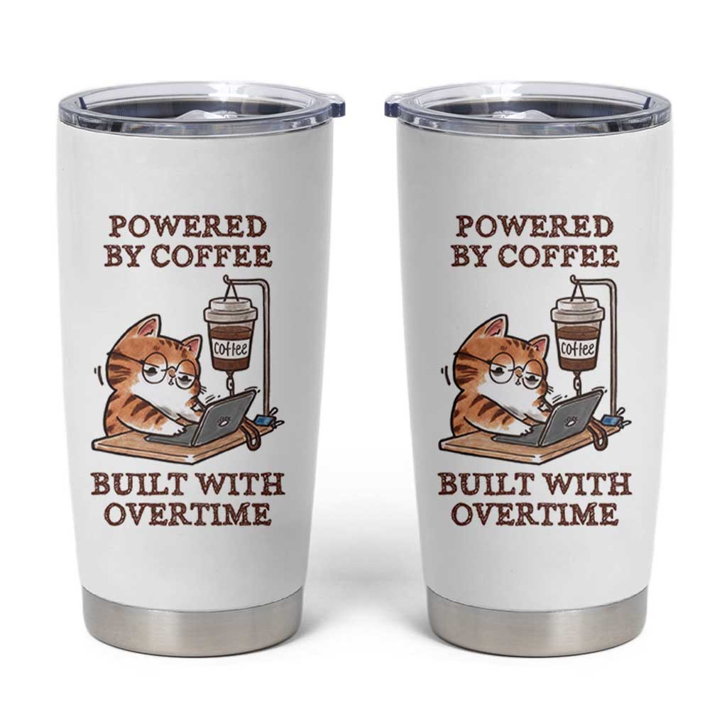 Funny Cat Drinking Coffee Tumbler Cup I Dont Care What Day It Is Its Early I Want Coffee