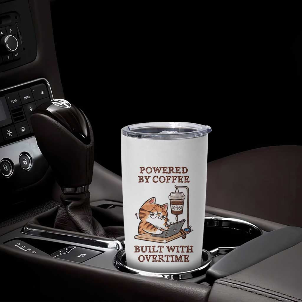Funny Cat Drinking Coffee Tumbler Cup I Dont Care What Day It Is Its Early I Want Coffee