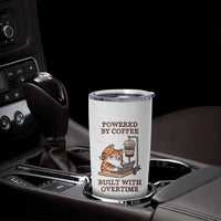 Funny Cat Drinking Coffee Tumbler Cup I Dont Care What Day It Is Its Early I Want Coffee