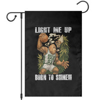 Funny Bigfoot Basketball Garden Flag Light Me Up Born To Shine - Wonder Print Shop