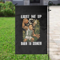 Funny Bigfoot Basketball Garden Flag Light Me Up Born To Shine - Wonder Print Shop