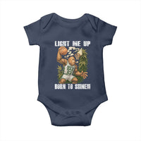 Funny Bigfoot Basketball Baby Onesie Light Me Up Born To Shine - Wonder Print Shop