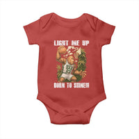 Funny Bigfoot Basketball Baby Onesie Light Me Up Born To Shine - Wonder Print Shop