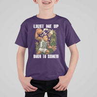 Funny Bigfoot Basketball T Shirt For Kid Light Me Up Born To Shine - undefined