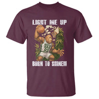 Funny Bigfoot Basketball T Shirt Light Me Up Born To Shine - Wonder Print Shop