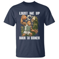 Funny Bigfoot Basketball T Shirt Light Me Up Born To Shine - Wonder Print Shop