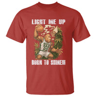 Funny Bigfoot Basketball T Shirt Light Me Up Born To Shine - Wonder Print Shop