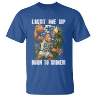 Funny Bigfoot Basketball T Shirt Light Me Up Born To Shine - Wonder Print Shop