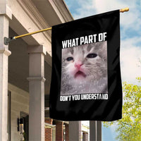 Funny Math Cat Lover Garden Flag What Part Of Do Not You Understand - Wonder Print Shop
