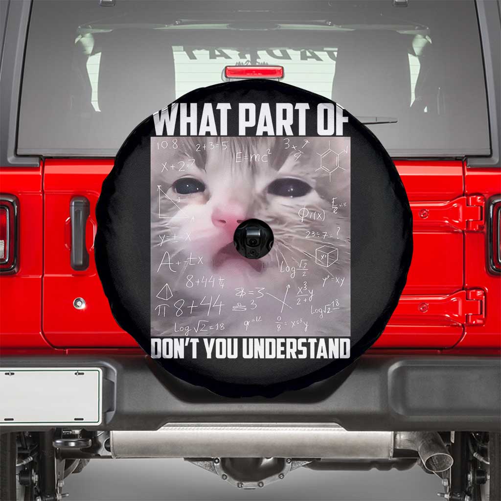 Funny Math Cat Lover Spare Tire Cover What Part Of Do Not You Understand - Wonder Print Shop