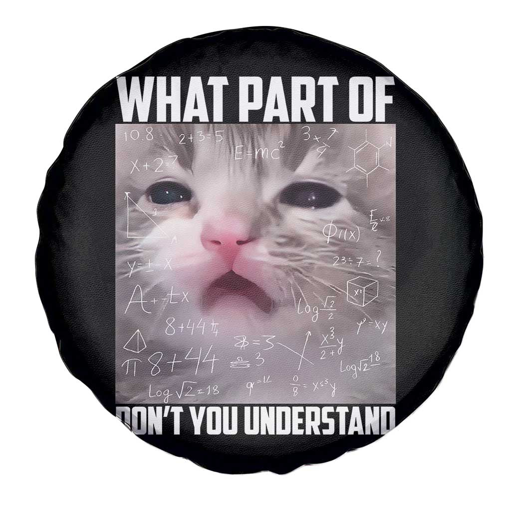 Funny Math Cat Lover Spare Tire Cover What Part Of Do Not You Understand - Wonder Print Shop