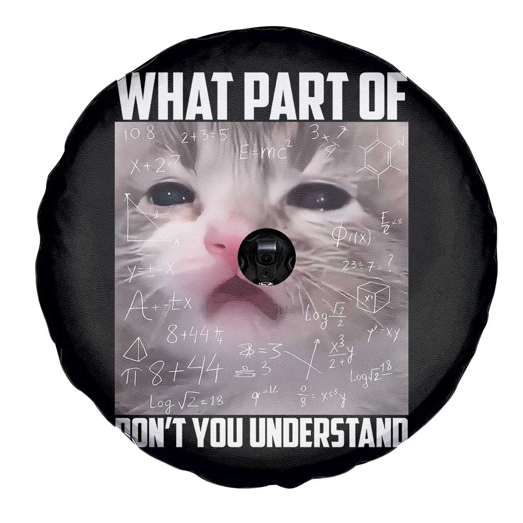 Funny Math Cat Lover Spare Tire Cover What Part Of Do Not You Understand - Wonder Print Shop
