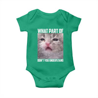Funny Math Cat Lover Baby Onesie What Part Of Do Not You Understand - Wonder Print Shop