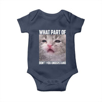 Funny Math Cat Lover Baby Onesie What Part Of Do Not You Understand - Wonder Print Shop