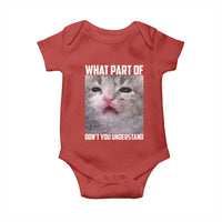 Funny Math Cat Lover Baby Onesie What Part Of Do Not You Understand - Wonder Print Shop