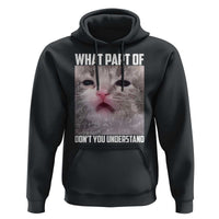 Funny Math Cat Lover Hoodie What Part Of Do Not You Understand - Wonder Print Shop