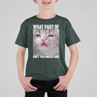 Funny Math Cat Lover T Shirt For Kid What Part Of Do Not You Understand - Wonder Print Shop