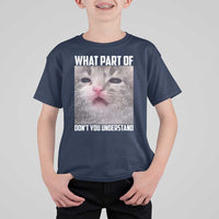 Funny Math Cat Lover T Shirt For Kid What Part Of Do Not You Understand - Wonder Print Shop