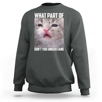 Funny Math Cat Lover Sweatshirt What Part Of Do Not You Understand - Wonder Print Shop