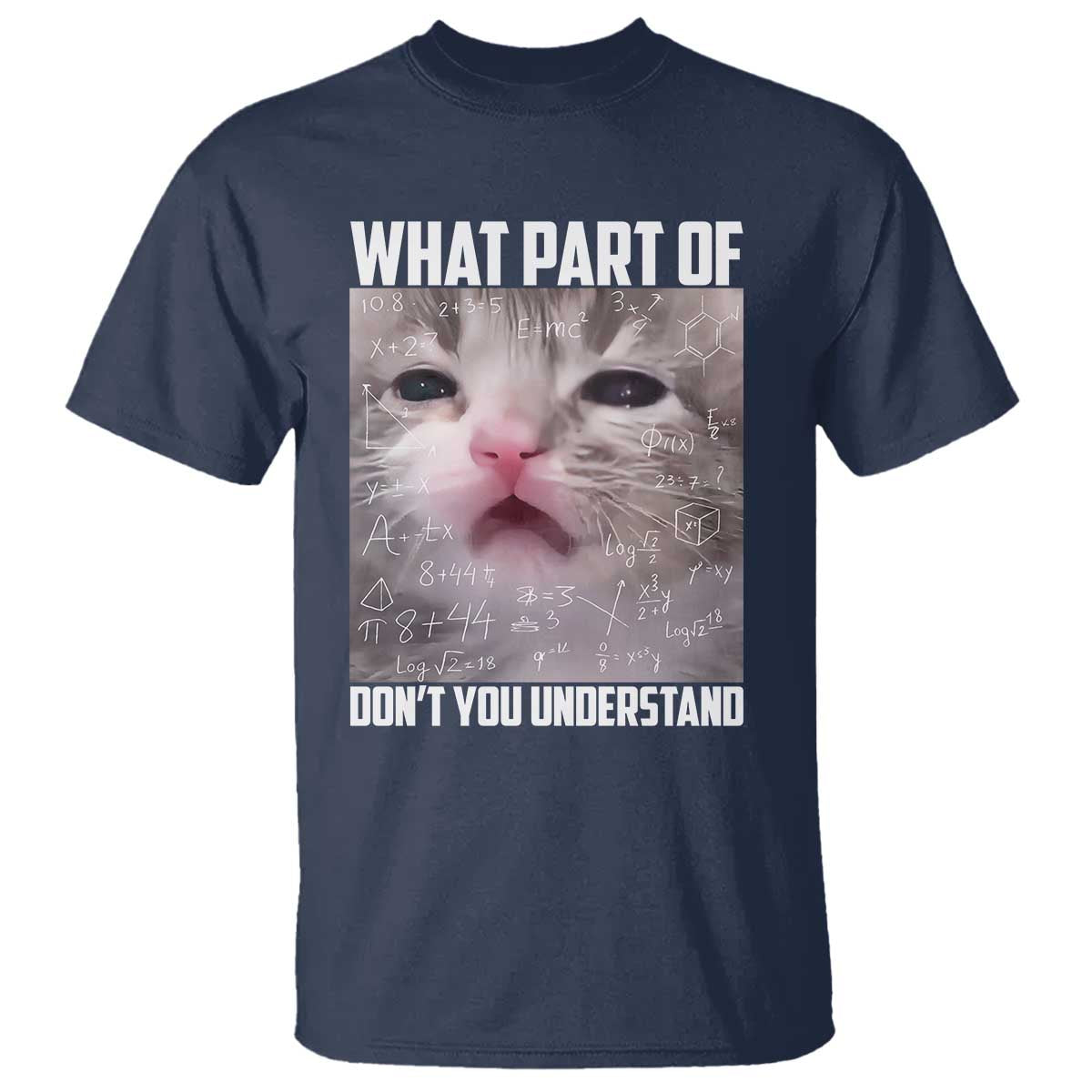 Funny Math Cat Lover T Shirt What Part Of Do Not You Understand - Wonder Print Shop