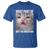 Funny Math Cat Lover T Shirt What Part Of Do Not You Understand - Wonder Print Shop