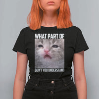 Funny Math Cat Lover T Shirt For Women What Part Of Do Not You Understand - Wonder Print Shop
