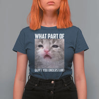 Funny Math Cat Lover T Shirt For Women What Part Of Do Not You Understand - Wonder Print Shop