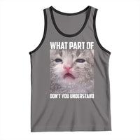 Funny Math Cat Lover Tank Top What Part Of Do Not You Understand - Wonder Print Shop
