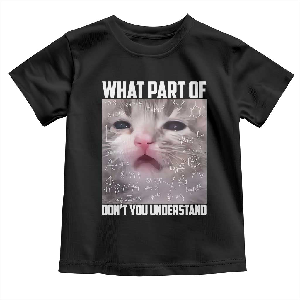 Funny Math Cat Lover Toddler T Shirt What Part Of Do Not You Understand - Wonder Print Shop