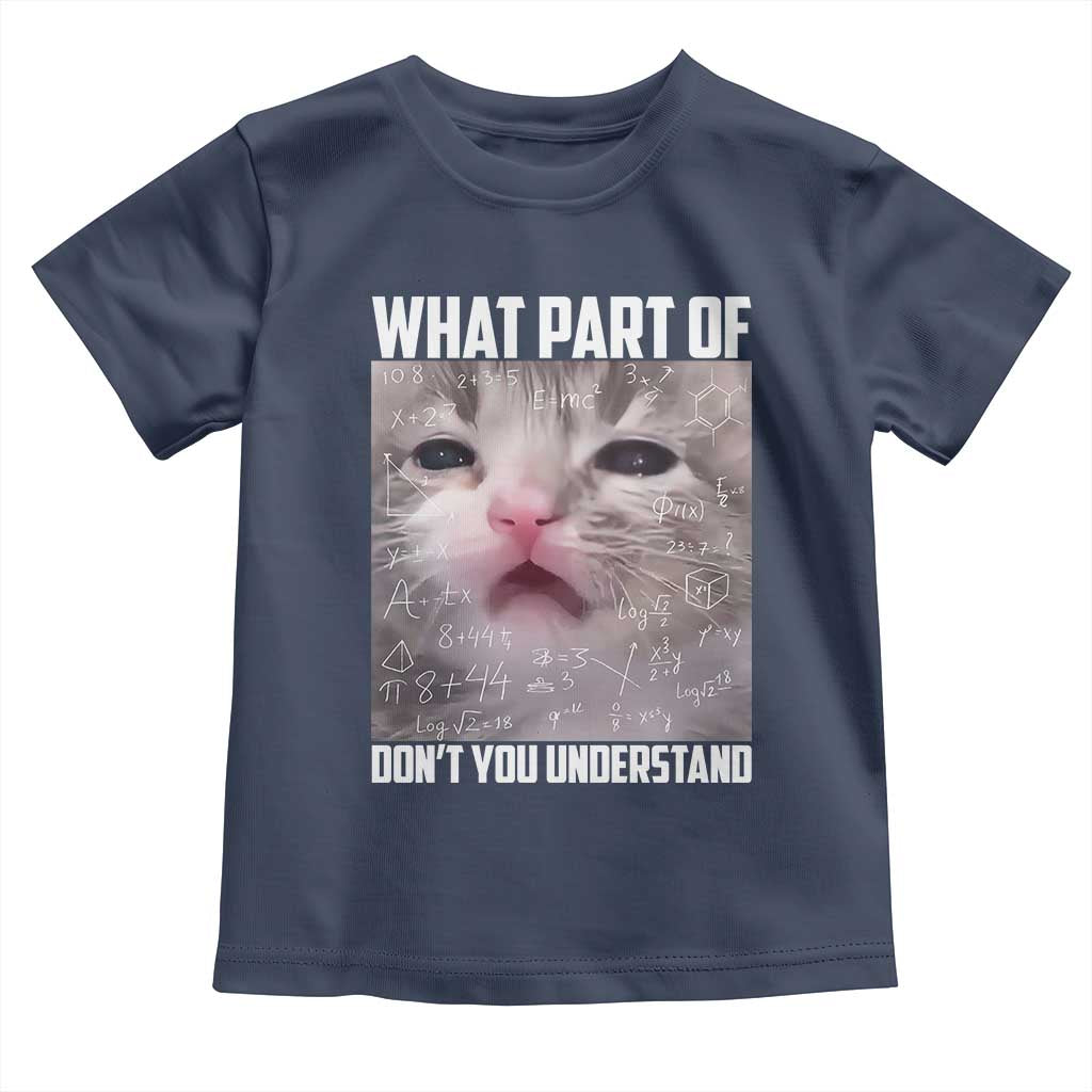 Funny Math Cat Lover Toddler T Shirt What Part Of Do Not You Understand - Wonder Print Shop