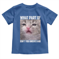 Funny Math Cat Lover Toddler T Shirt What Part Of Do Not You Understand - Wonder Print Shop