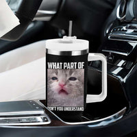 Funny Math Cat Lover Tumbler With Handle What Part Of Do Not You Understand - Wonder Print Shop