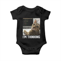 Tech Support Cat Baby Onesie I'm Thinking Funny Computer Engineer Coding Kitty - Wonder Print Shop