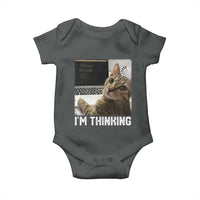 Tech Support Cat Baby Onesie I'm Thinking Funny Computer Engineer Coding Kitty - Wonder Print Shop