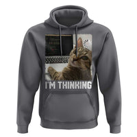 Tech Support Cat Hoodie I'm Thinking Funny Computer Engineer Coding Kitty - Wonder Print Shop