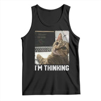 Tech Support Cat Tank Top I'm Thinking Funny Computer Engineer Coding Kitty - Wonder Print Shop