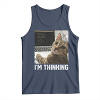 Tech Support Cat Tank Top I'm Thinking Funny Computer Engineer Coding Kitty - Wonder Print Shop