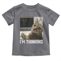 Tech Support Cat Toddler T Shirt I'm Thinking Funny Computer Engineer Coding Kitty - Wonder Print Shop