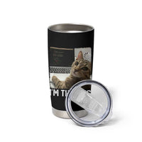Tech Support Cat Tumbler Cup I'm Thinking Funny Computer Engineer Coding Kitty