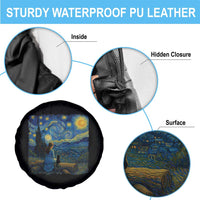 Cute Cat Starry Night Spare Tire Cover Kitty Lovers - Wonder Print Shop