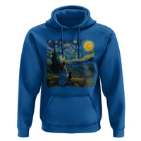 Cute Cat Starry Night Hoodie Kitty Lovers - Wonder Print Shop