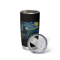 Cute Cat Starry Night Tumbler Cup Kitty Lovers