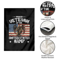 US Army Veteran Tribute Garden Flag American Flag Angel Soldier Memorial - Wonder Print Shop