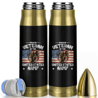 US Army Veteran Tribute Bullet Tumbler American Flag Angel Soldier Memorial