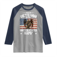 US Army Veteran Tribute Raglan Shirt American Flag Angel Soldier Memorial - Wonder Print Shop