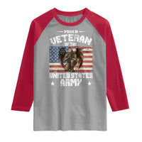 US Army Veteran Tribute Raglan Shirt American Flag Angel Soldier Memorial - Wonder Print Shop